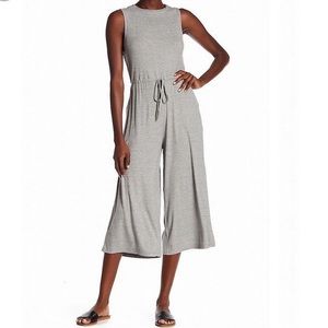 Pull & Bear gray Sleeveless knit jumpsuit